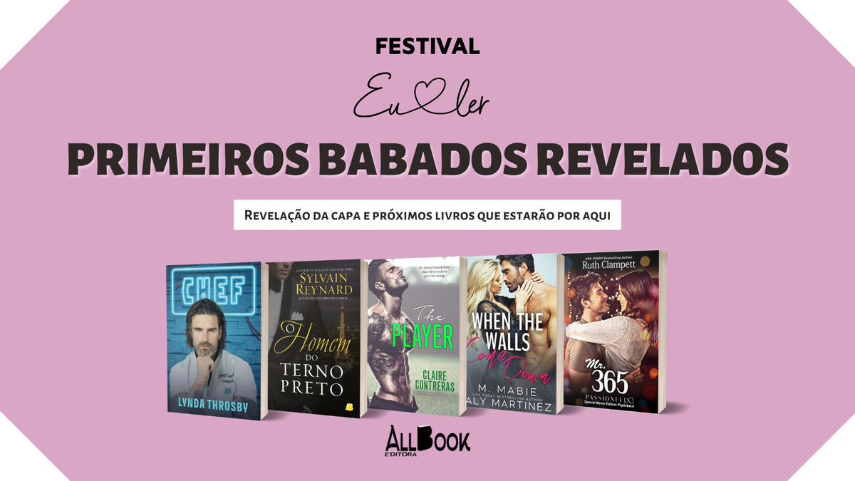 AllBookEditora's tweet photo. Viram as revelações de capas que estão chegando?😱
Ainda não temos a data de lançamento (hey diretoria, também queremos esses livros logo!), mas chega logo!

▪ Chef, da autora @Throzz
▪ The Man in the Black Suit, do autor @sylvainreynard

Preparados? 🤭 https://t.co/ANetKbtnY2