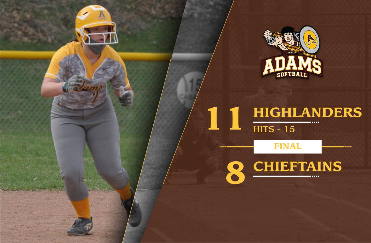 Varsity Softball 🥎 Final: Adams 11 Utica 8. The <a href="/AHSHighlanders/">Adams High</a> come back behind some hot bats. The team had 15 hits including 6 players with multiple hits. Andrea Waack &amp; Samantha Blaine each had 3 hits. <a href="/MIPrepZone/">MIPrepZone</a>