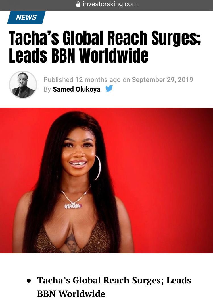 vixenholic's tweet photo. How do you surpass the actual show the went on?

Only @Symply_Tacha the MOST TALKED ABOUT can

#TachaBorn2Rule
BOW TO TACHA https://t.co/NApN998zYH