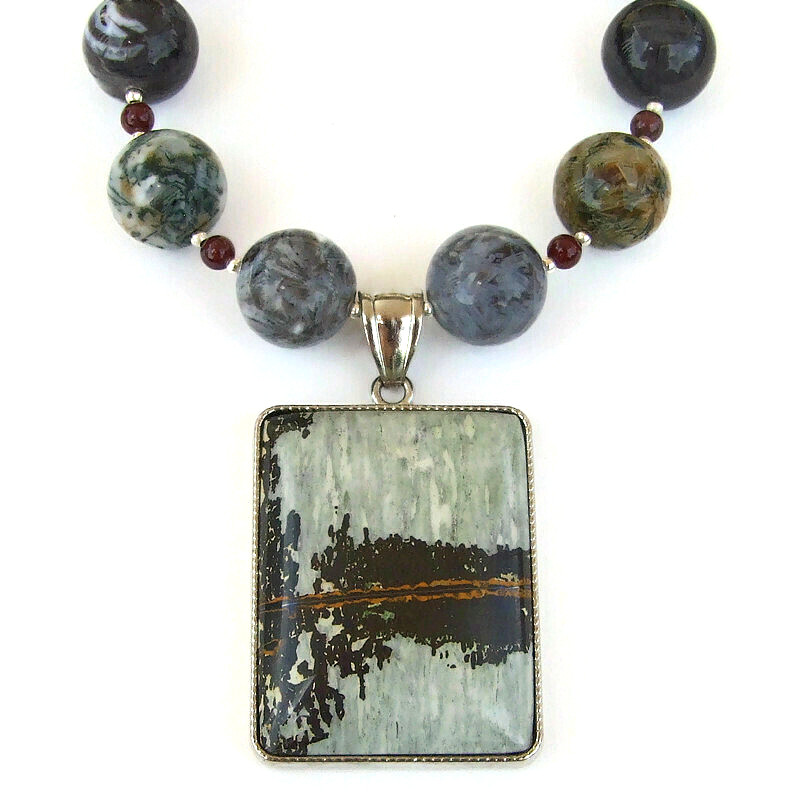 ShadowDogDesign's tweet image. New! Stunning natural nature&apos;s paintbrush #jasper pendant #necklace w/ silver lace #agate &amp;amp; red #garnet #gemstones! bit.ly/3sA5aUJ via @ShadowDogDesign #MothersDay #Handmade #GemstoneNecklace