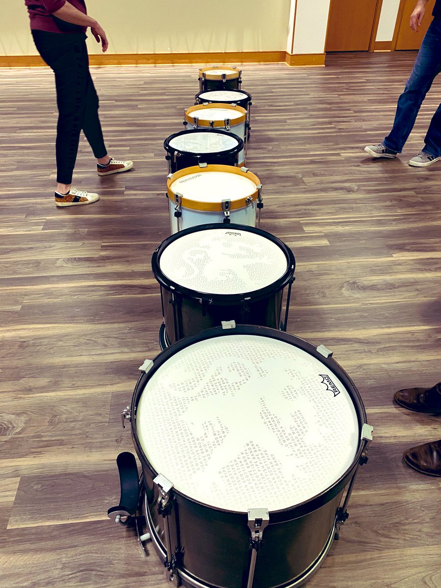 midlopb's tweet photo. Our midsection had their first in-person practice in over a year last weekend! Hugs (masked up) were abound 😷🥰 #midlopb #practice #bandfamily https://t.co/hUgQjJAla3