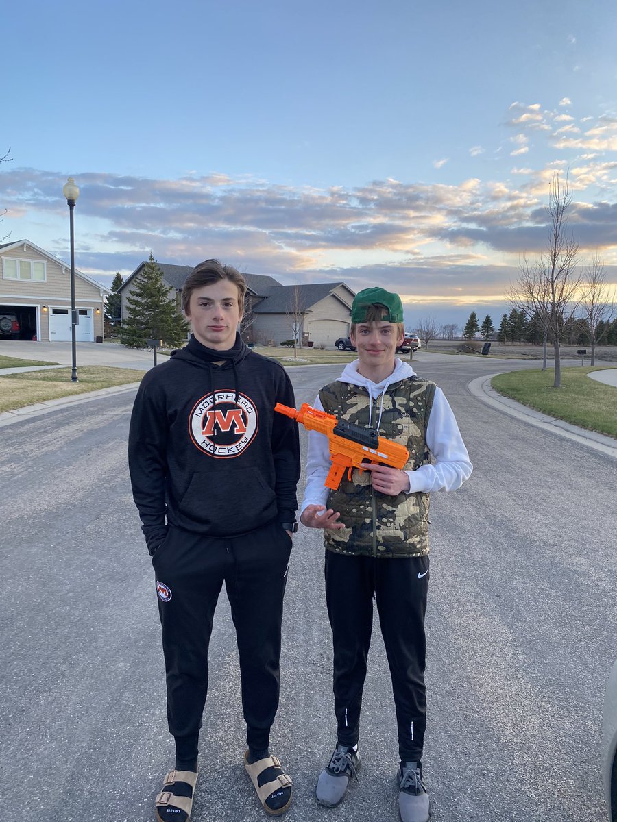 1-1 Gavin’s down! #team19 <a href="/spudnerf21/">Moorhead Nerf War 2021</a>