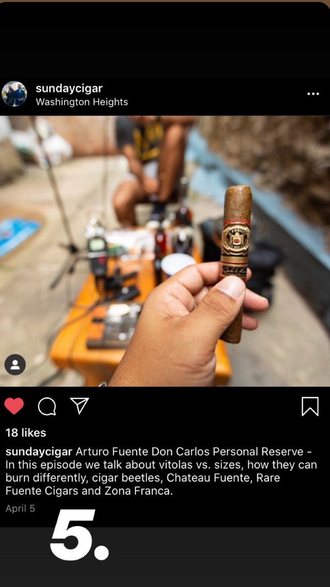 sundaycigar's tweet image. Five was Live...