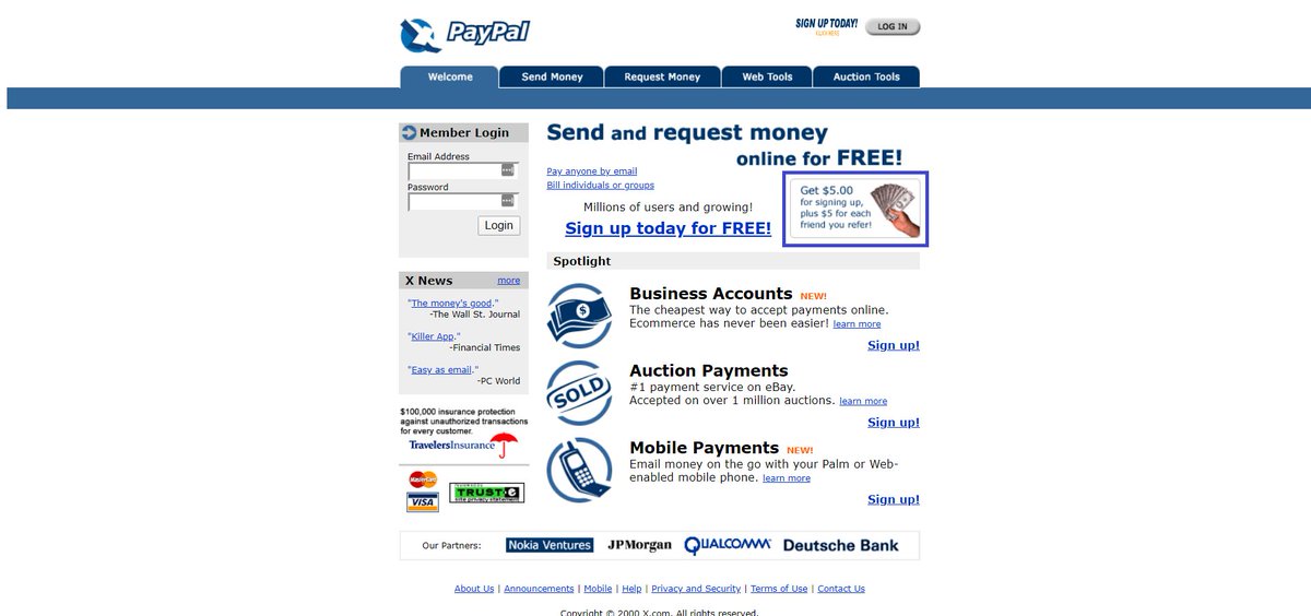 Paypal -  successful referral programs