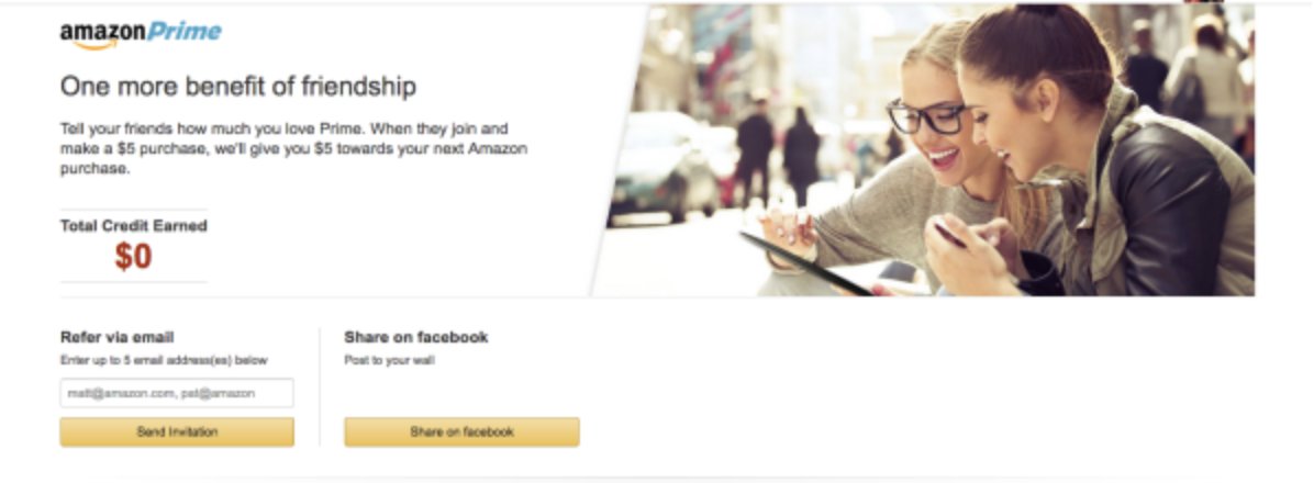 Amazon Prime -  successful referral programs