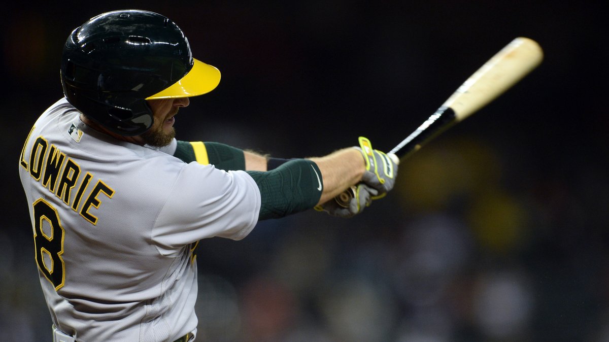 rotoworld's tweet image. Jed Lowrie's bounce-back season has given the Athletics a spark. 

@RyanPBoyer thinks the veteran infielder could produce even better numbers. 👀

Lineup Lowdown: bit.ly/3v8gxVJ