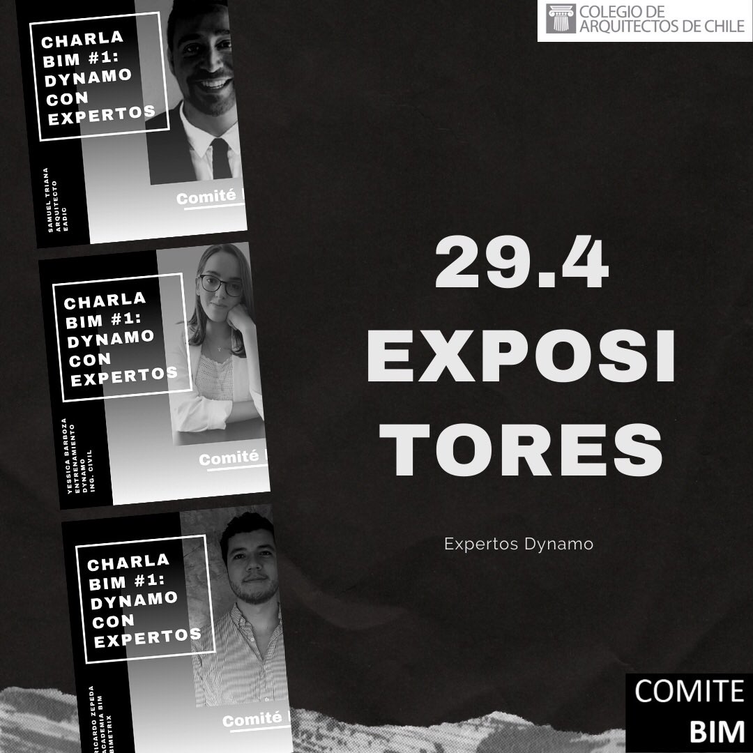 29.4
18:00
Dynamo con Expertos
-
Link de registro en biografía o docs.google.com/forms/u/1/d/e/…
-
#bim