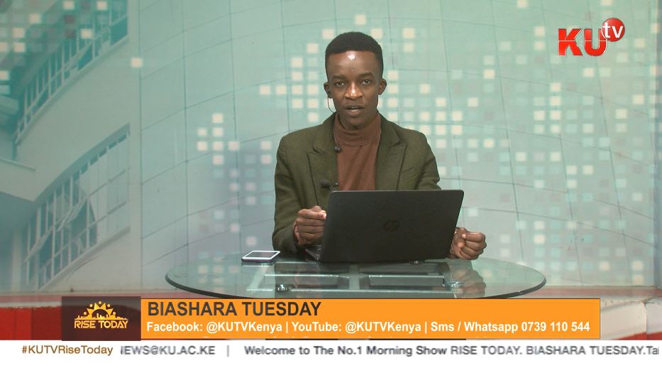 It's time for #BiasharaTuesday with @richard_okenye. We're live on facebook <a href="/kutv_kenya/">KUTV Kenya</a> 
#WhatNextForKenya