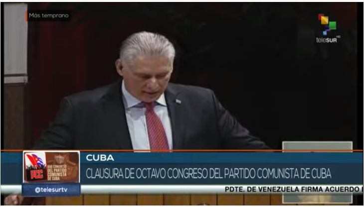 teleSURtv's tweet photo. #ENVIVO | El presidente @DiazCanelB mencionó que la generación de la Revolución Cubana ha generado nuevas generaciones comprometidas con esta misión 

https://t.co/tqMKHfl0b4 https://t.co/7W5YSWwzUh