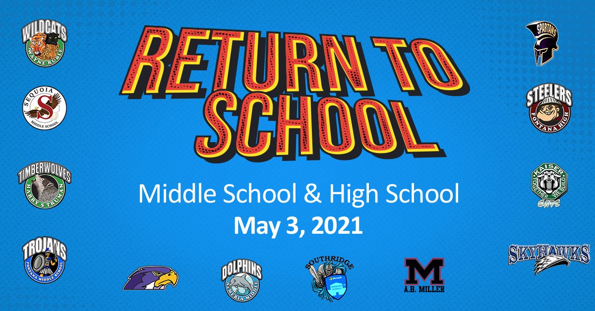 FUSD Middle School and High School students will have the option to return to in-person instruction beginning Monday May 3.  Make your selection by logging into Q Parent Connection Today! 
sis.fusd.net/ParentPortal/H…