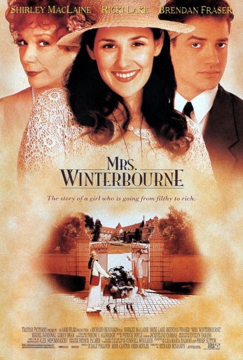🎬MOVIE HISTORY: 25 years ago today, April 19, 1996, the movie ‘Mrs. Winterbourne’ opened in theaters!

#ShirleyMacLaine #RickiLake #BrendanFraser #MiguelSandoval #LorenDean #PeterGerety #JaneKrakowski #DebraMonk #SusanHaskell #BobcatGoldthwait