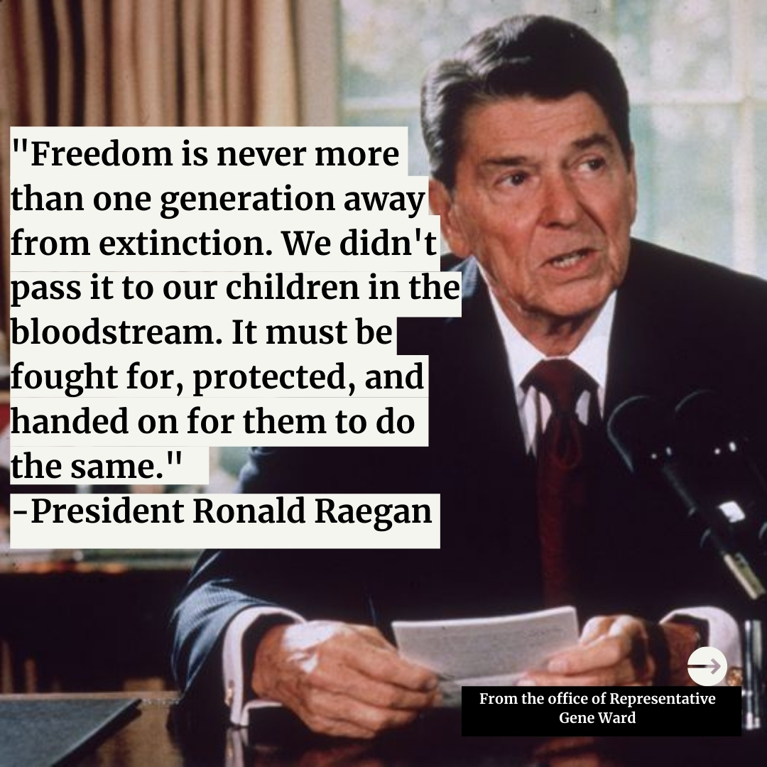 repward's tweet image. Freedom must be fought for, protected, and handed on.  #MondayMotivation