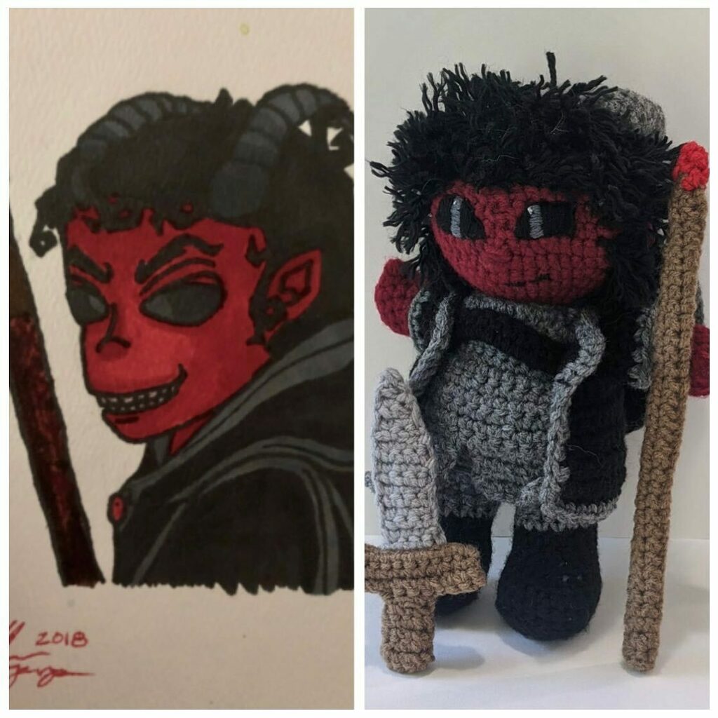 VariantsVenture's tweet photo. Custom Crochet Creations from @powerwordyarn $70 

Turn your OC into beautiful, cuddly creatures! 

#dnd #dungeonsanddragons #dungeons_and_dragons #dice #d20 #tabletop #tabletopgames #tabletopgaming #rpg #roleplayinggame #fantasy #fantasygame #boardgames… https://t.co/Kh1KuuE4o3 https://t.co/bySIxxjZ7i