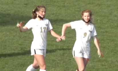 Channel1450com's tweet photo. SHG's Hannah, Grace and Caroline Lambert all scored a goal for the Cyclones on Monday. The sisters combined for four of the five against Pleasant Plains 
https://t.co/ZktmRU9kCz https://t.co/pzMzaYomRv