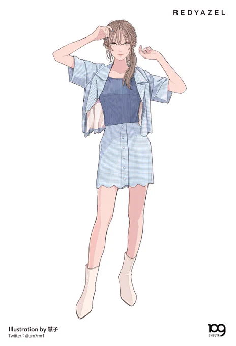 【お知らせ】4/16(金)～5/5(水・祝)開催
SHIBUYA109/MAGNET by SHIBUYA109 2021 SPRING/SUMMER COLLECTIONにて
アパレルブランド
LIZ LISA とREDYAZEL(敬称略)
のお洋服のイラスト描かせていただきました! 