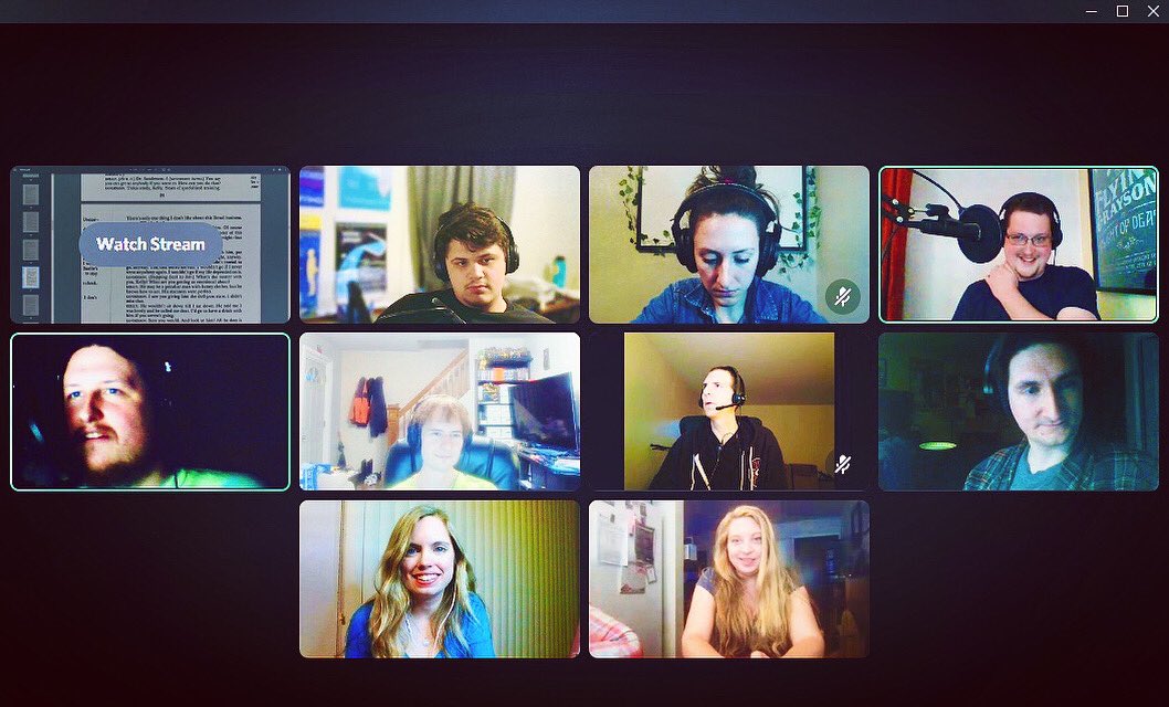 SarahPuhala's tweet photo. Super fun virtual coast to coast reading tonight! Thank you Derek and company! #Harvey #MissKelly #ActorLife 🎭👩‍⚕️🐰✨ https://t.co/Hny0SniOoN