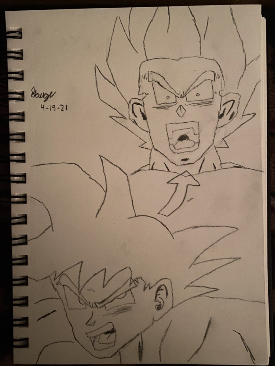 TheSaiyanSpy's tweet photo. Some quick art before bed https://t.co/NngkEGnsUu