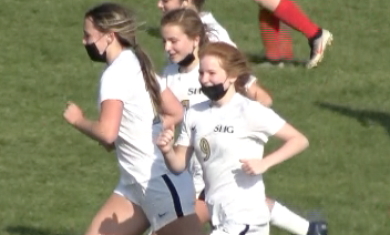 Channel1450com's tweet photo. SHG's Hannah, Grace and Caroline Lambert all scored a goal for the Cyclones on Monday. The sisters combined for four of the five against Pleasant Plains 
https://t.co/ZktmRU9kCz https://t.co/pzMzaYomRv