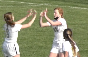 Channel1450com's tweet photo. SHG's Hannah, Grace and Caroline Lambert all scored a goal for the Cyclones on Monday. The sisters combined for four of the five against Pleasant Plains 
https://t.co/ZktmRU9kCz https://t.co/pzMzaYomRv