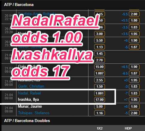 CASINOCASINO_CC's tweet photo. 🎾l#Tennis #ATP　#MonteCarlo 🎾
From 9:00 Today (JPT) !!
#NadalRafael odds 1.00
#IvashkaIlya odds 17

#casinocasino #sports #スポーツ #ナダル　
#カジノカジノ #オンラインカジノ #ブックメーカー #nadal https://t.co/DMJRpwN8gG