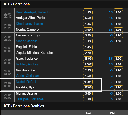 CASINOCASINO_CC's tweet photo. 🎾l#Tennis #ATP　#MonteCarlo 🎾
From 9:00 Today (JPT) !!
#NadalRafael odds 1.00
#IvashkaIlya odds 17

#casinocasino #sports #スポーツ #ナダル　
#カジノカジノ #オンラインカジノ #ブックメーカー #nadal https://t.co/DMJRpwN8gG