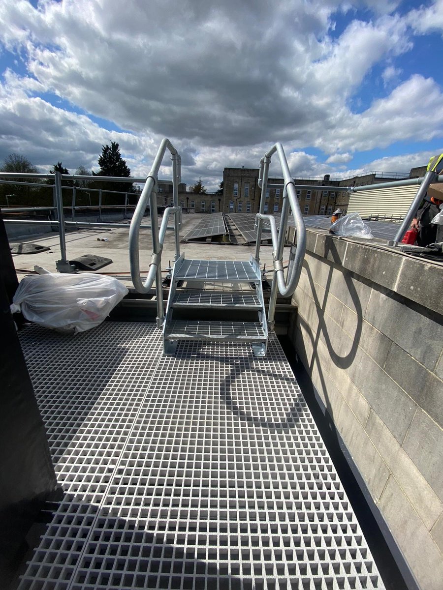 MJPatchEngi's tweet photo. Design, Supply &amp; Install of Roof Access Steps at Bath RUH Hospital

https://t.co/s3aEIbZAFw

#mjpatch #engineering #steelwork #metalwork #projectmanagement #customerservice #bristol #bath #accesssystems #roof #hospital #southwest https://t.co/Usj89S7nsy