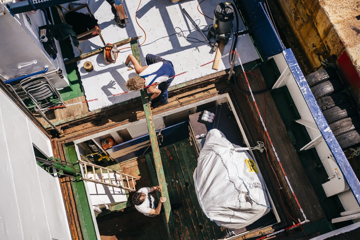 The #SeaWatch4 will soon be ready! Our crew is busy doing the final work so that we can set off on our next mission well prepared.
If you want to stand behind our Sea-Watch 4 like the alliance <a href="/United4Rescue/">United4Rescue</a>, support us now with your donation: sea-watch.org/en/donate/