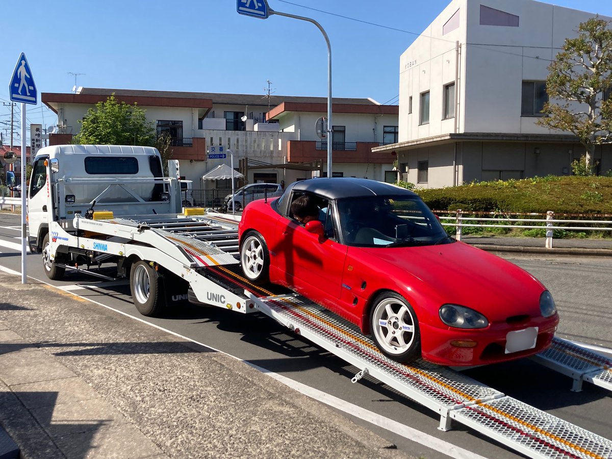 Acs Nagasaki カプチーノが納車準備を終えて京都まで旅立って行きました 元気でな Acs 長崎 時津 中古車 カプチーノ 遠方納車もお任せください 旧車が得意なお店