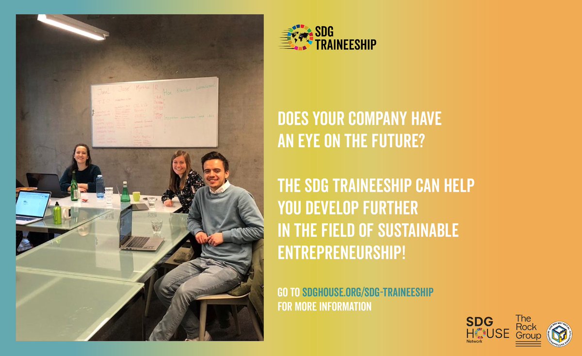 📣 Applications for companies are open again!
 
Would you like to make an impact, but are you not sure how? The SDG Traineeship comes to the rescue!