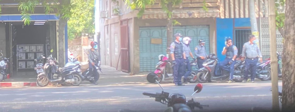 20.4.2021 Around 2:15PM, In mandalay, Terrorists roaming with motorcycles. They even stop the bypassing vehicles and inspecting vehicles at 35&amp;84 Street.

#Apr20Coup 
#WhatsHappeningInMyanmar