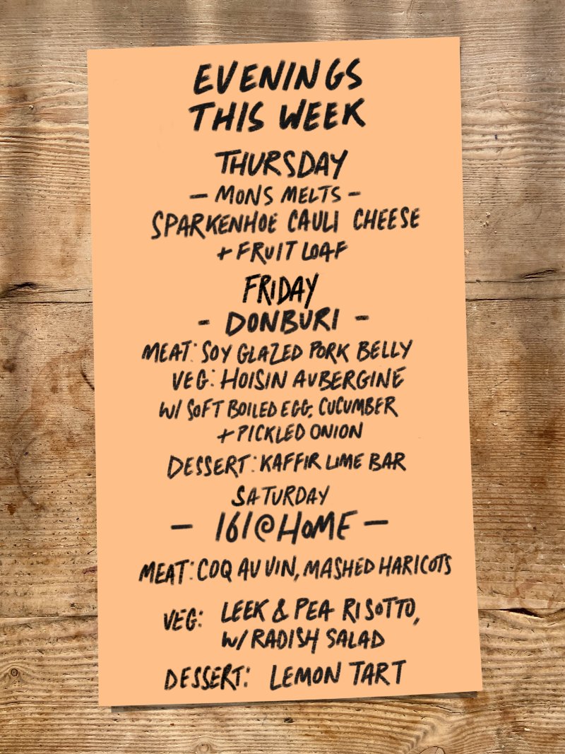 This Week At 161: - mailchi.mp/161foodanddrin…