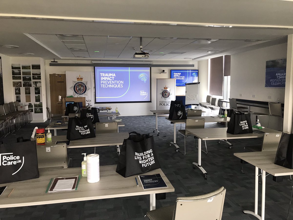 philspencer1316's tweet photo. Looking forward to delivering @policecareuk #TIPT training (Trauma impact preventative techniques) and assisting the amazing @millerjessicak
All set up and delegates ‘wellbeing’ bags ready & waiting 👮🏻💙👮🏻♂️ https://t.co/Wylug0tCGJ
