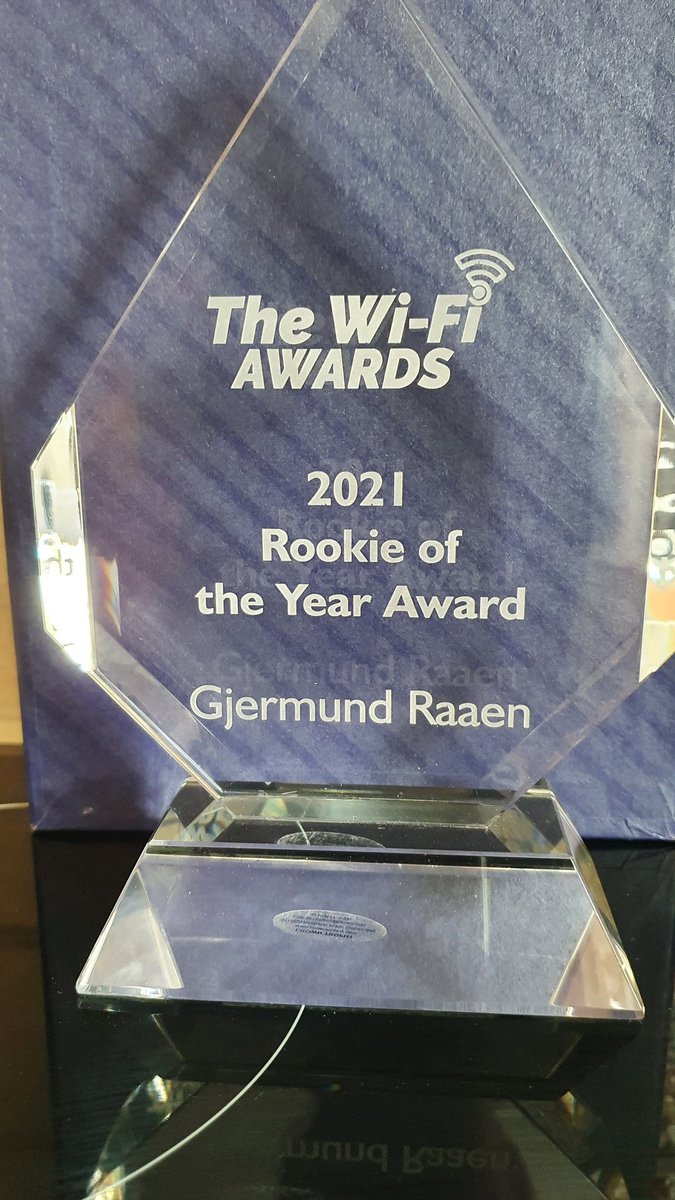 GjermundRaaen's tweet photo. Thank you, @thewifiawards and the #wificommunity
It will be visible on a shelf somewhere https://t.co/S4Gr0tIKWc