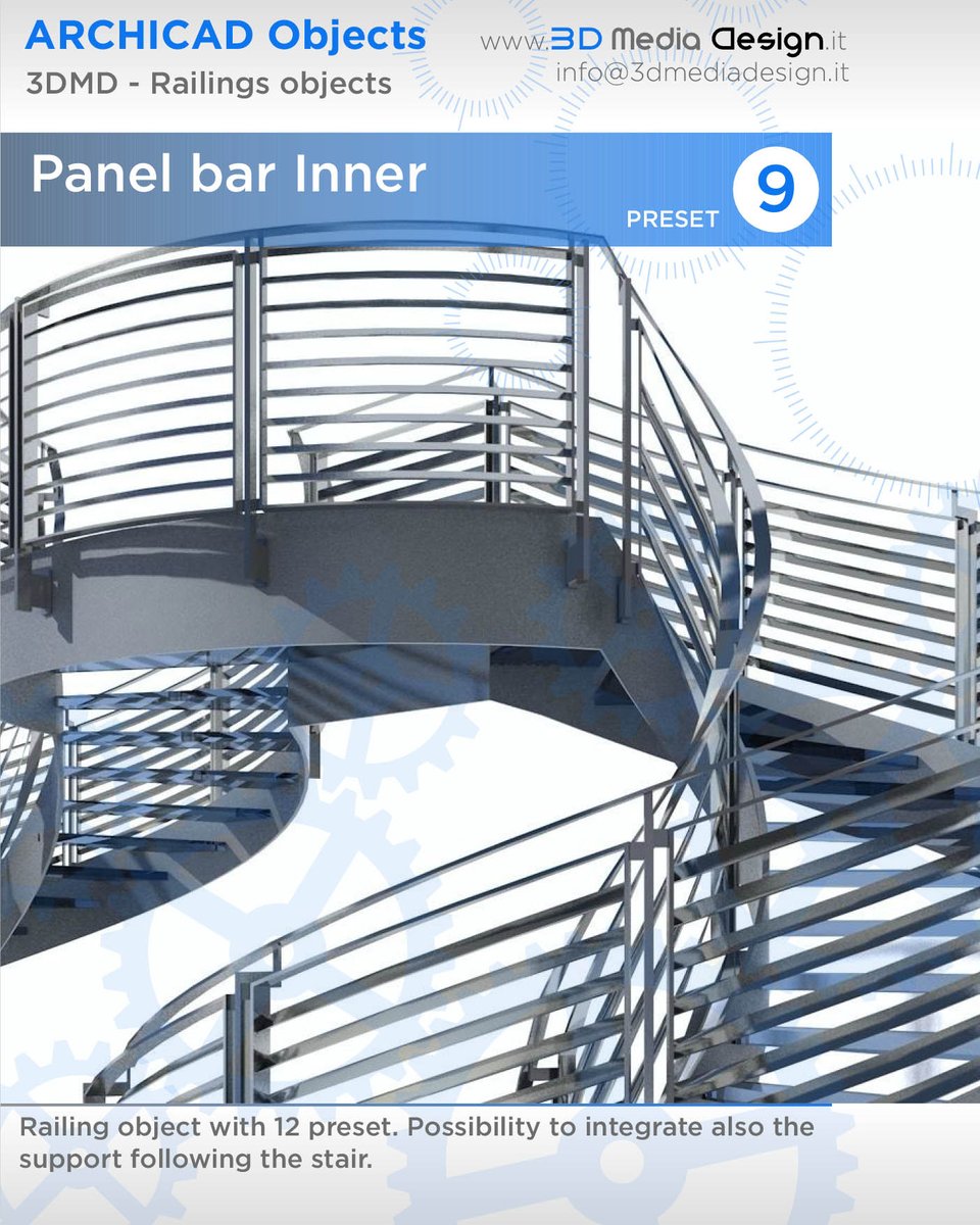 Archicad Railing Objects
3DMediaDesign - Update v.4.6 available
3dmediadesign.it/objects.html

#Archicad #Railing #Graphisoft #BIM #Buildinginformationmodeling #BIMX #ArchicadUser #archicadrender #Buildinginformationmodeling #archicaddesign #Archicad24 #OpenBIM #BIMcloud