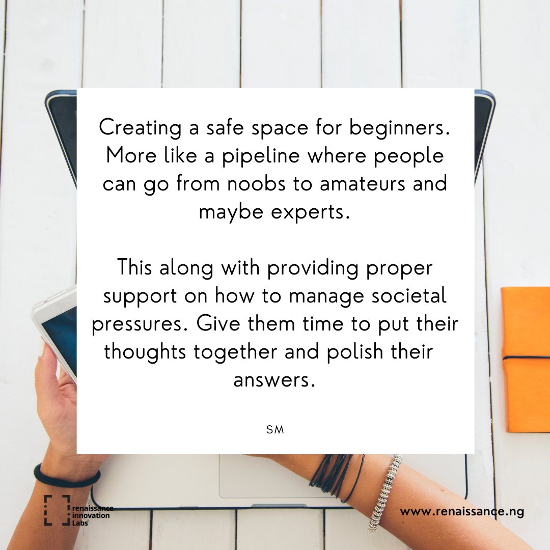 RxLabsHQ's tweet image. We had a #chatwithatechie and we asked-

‘What would you change currently in the Nigerian tech space?’ And this is what they had to say. 

Share your own views and responses in the comments. 

#rilhq #techstruggles #techspace #innovators #creative #techlabsinnigeria #startuptech