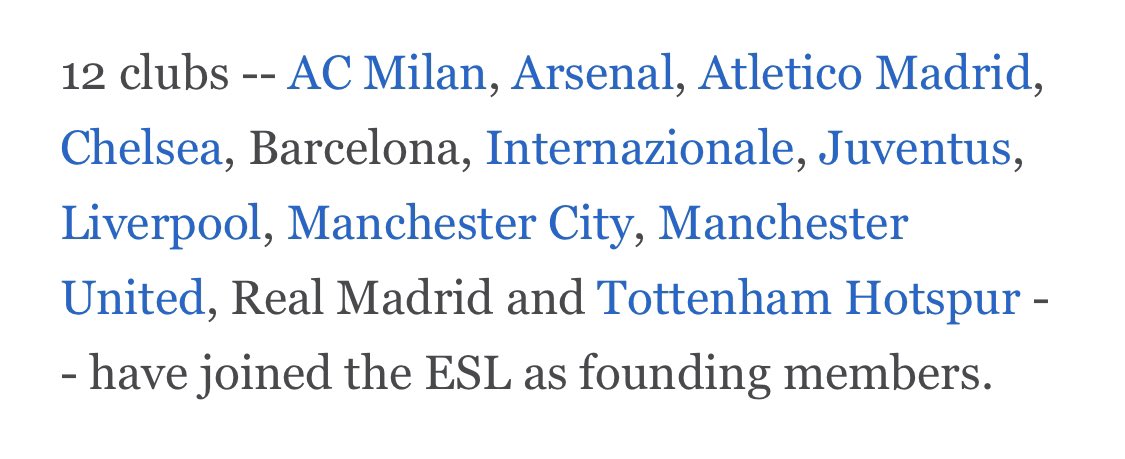 List of #footballclubs I can not support any longer. And I’ve been a #footballfan supporting #Juventus, #LiverpoolFC, #ManUtd &amp; #Barcelona for 20 years