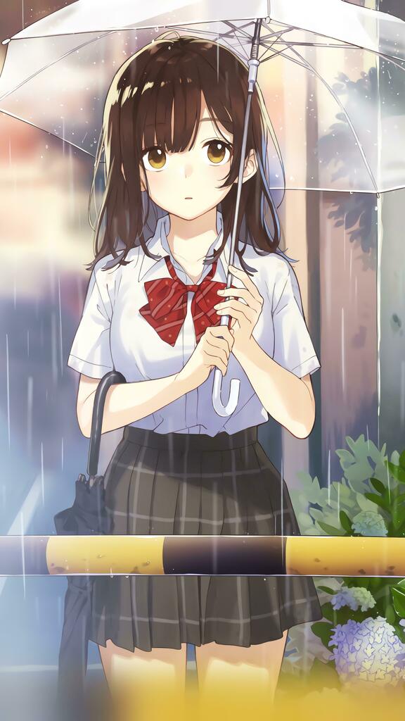 r/Animewallpapers on Twitter: ""Rainy Day" Sayu Ogiwara ...