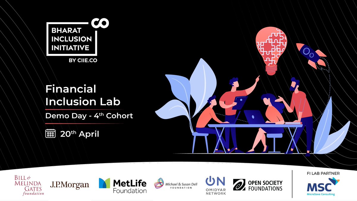 📢Kicking off the #FinancialInclusionLab Demo Day at 11 AM sharp! 

#BuildingforBharat🇮🇳

🧵Thread 👇🏾