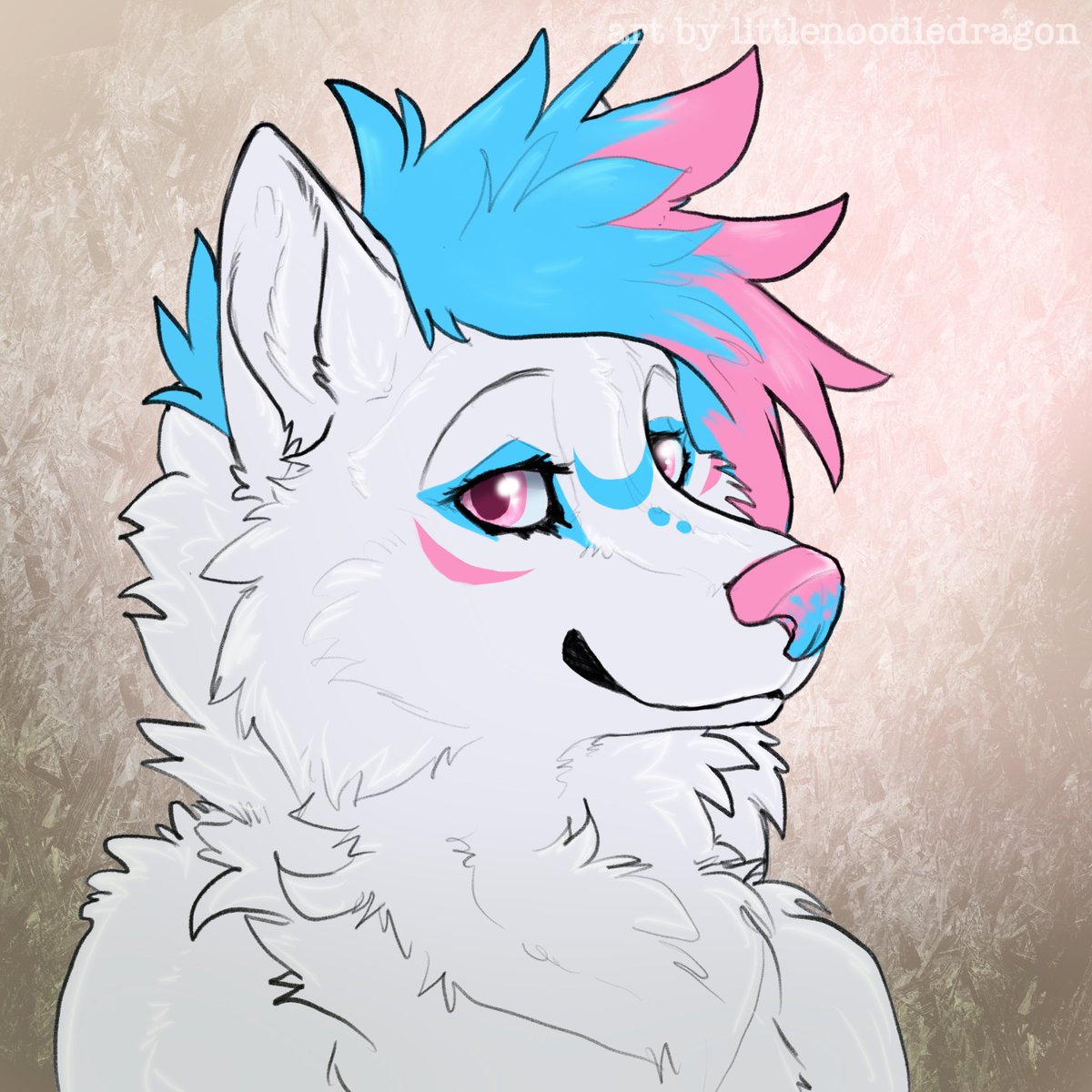 #NewProfilePic Shout out to @lilnoodledragon for their amazing work! I have no followers, but I can't not do this if I'm gonna rock it >:3