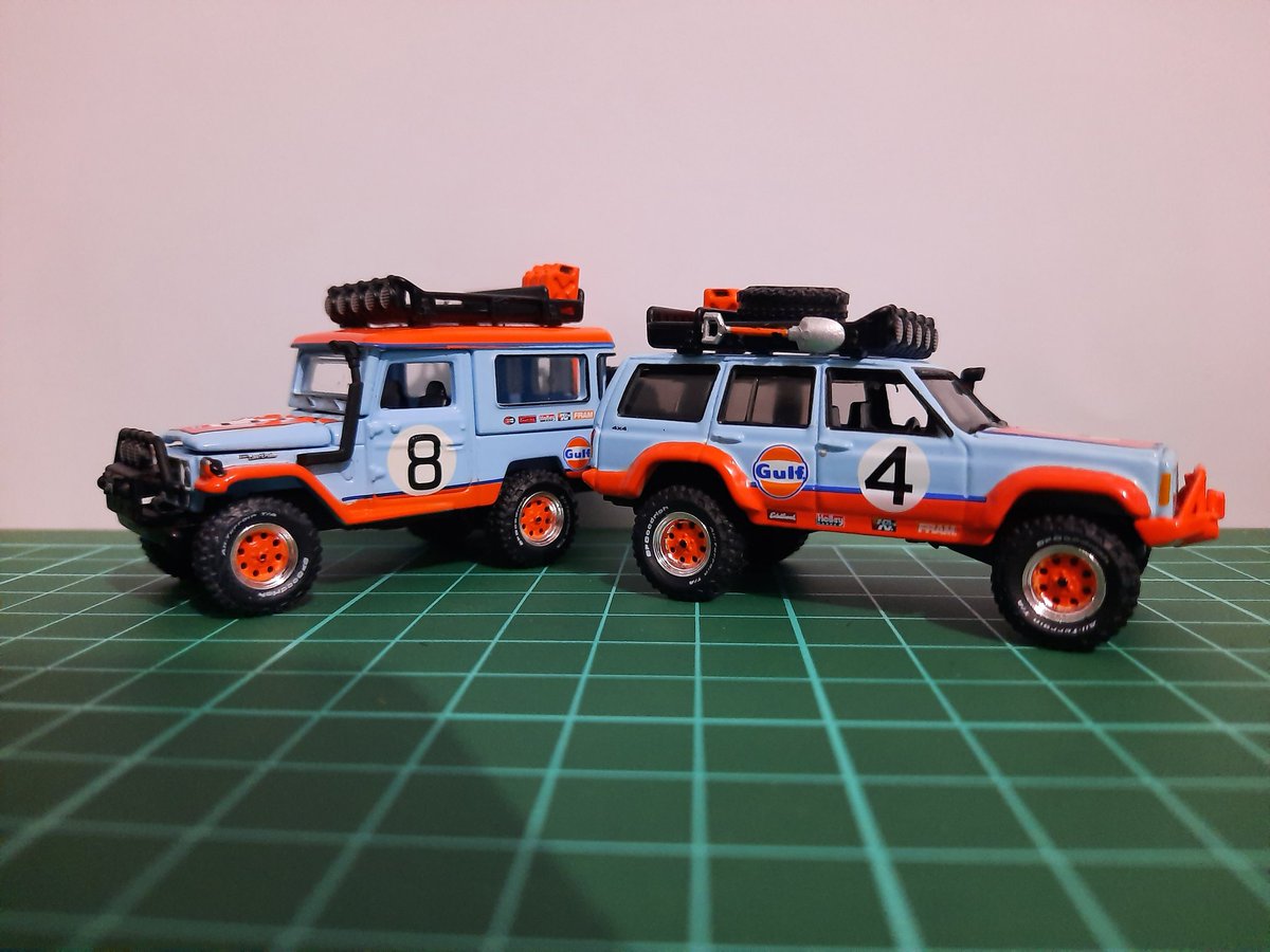 Gulf TLC &amp; Cherokee
#johnnylightning #diecast #GULF #tlc #Cherokee #toys #diecastindonesia
