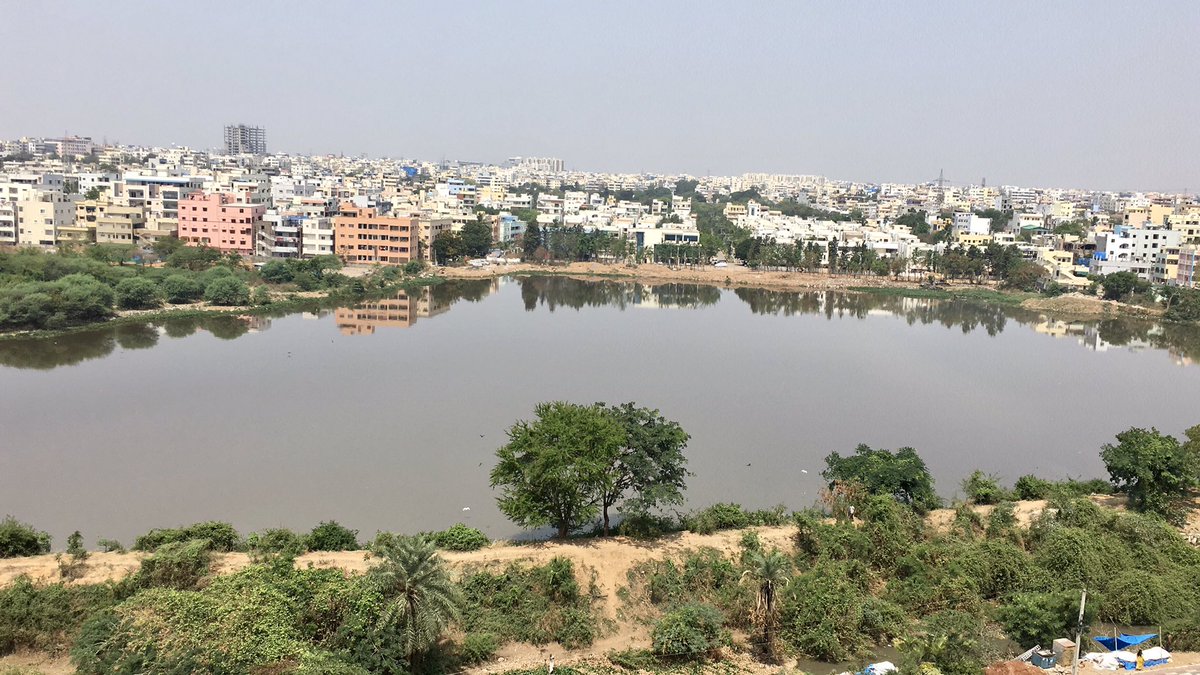 Yellamma lake after gurapudekka removal. Looking beautiful. Thxs to <a href="/GandhiArekapudi/">Gandhi Arekapudi</a> @zckukatpally <a href="/DC_Kukatpally/">Dy. Commissioner Kukatpally</a> <a href="/KTRTRS/">#RAMpage</a> <a href="/EE_Kukatpally/">EE Kukatpally GHMC</a> for cleaning the lake. Looking fwd for STP &amp; beautification without shrinking the lake.