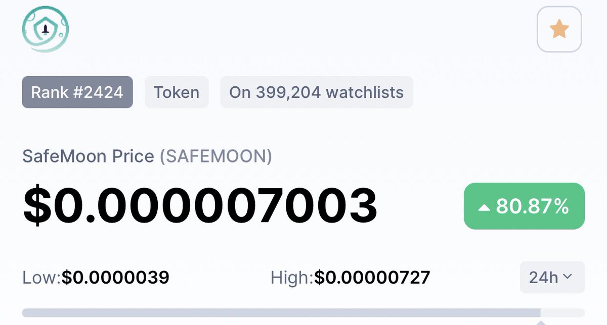 Allison81094298's tweet photo. #safemoon Getting closer and closer to dropping a zero 🙌! #crypto #altcoin #defi https://t.co/aWgkwcNHiR