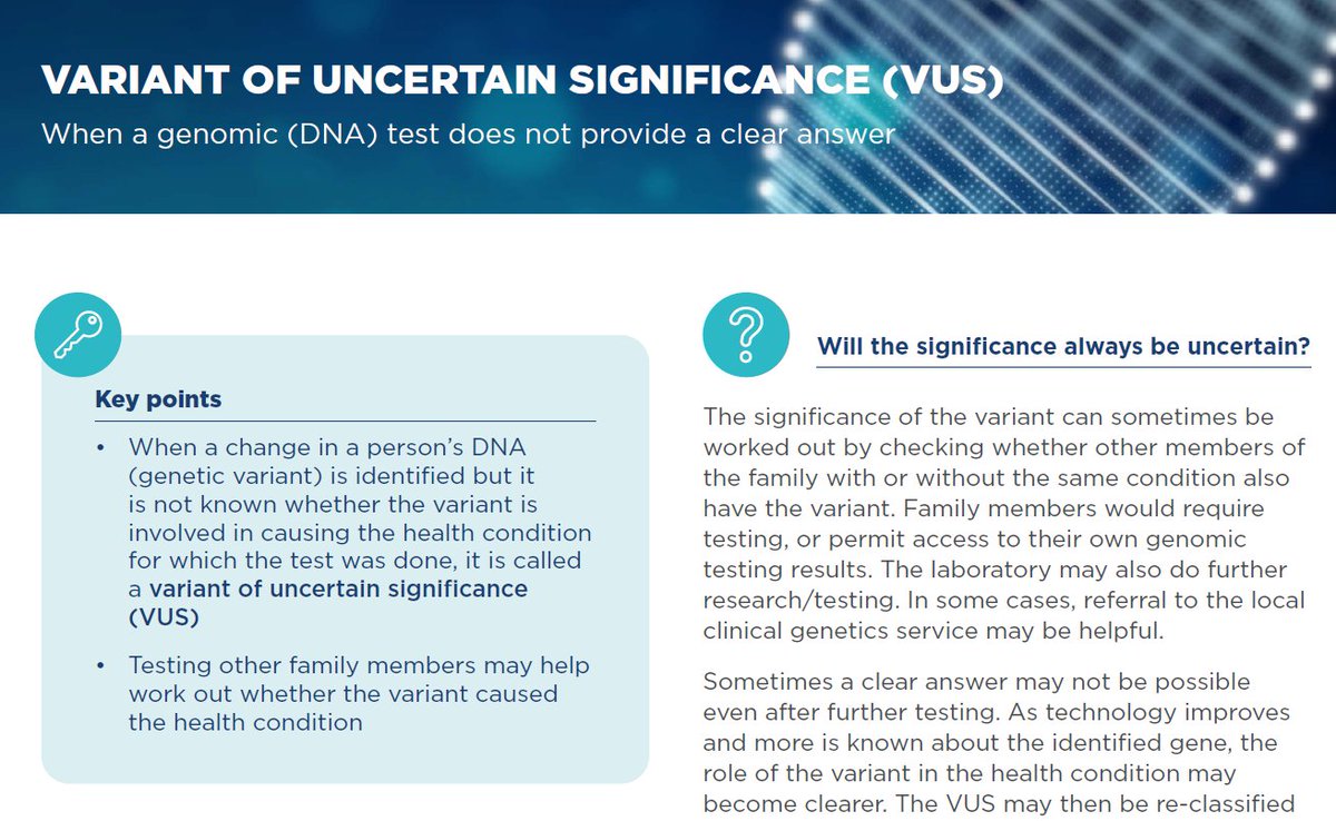 Did you know? We have a suite of genomics results fact sheets at the Centre for Genetics Education. These are simple and patient-friendly  genetics.edu.au/publications-a… 
<a href="/TheRACP/">The Royal Australasian College of Physicians</a>  <a href="/RACGP/">RACGP</a>  <a href="/GCchatpodcast/">GC Chat: A Genetic Counselling Podcast</a> <a href="/GCAustralasia/">Australasian Society of Genetic Counsellors (ASGC)</a>