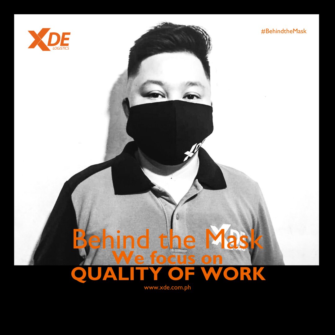 xdeofficial's tweet photo. Behind the Mask we focus on QUALITY OF WORK in this fast-paced environment that we have

This is XDE Logistics.
For more information:
https://t.co/E3yxup2x7C
#XDE #XDELogistics #BehindtheMask https://t.co/nlwRyeBHvv