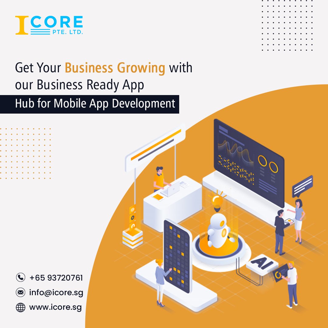 iCore_sg's tweet image. &quot;Every business has a diverse need range.
One such need is to be sure about having a business-specific #mobile app.
Our App Builders excel in guiding right to engage the right customers in the best possible way.

Want to know more?

#bestmobileappdevelopment #mobileapp