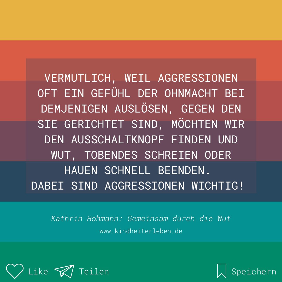 KathrinHohmann's tweet photo. "Vermutlich, weil Aggressionen oft ein Gefühl der Ohnmacht bei demjenigen auslösen, gegen den sie gerichtet sind, möchten wir einfach den Ausschaltknopf
finden und Wut, tobendes Schreien oder Hauen schnell
beenden." https://t.co/e6sV03mEDV