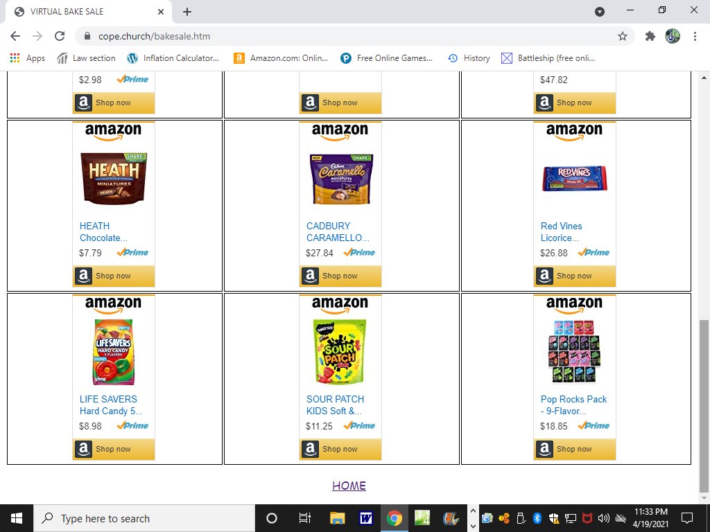 heal247's tweet image. New items have been added to the #VirtualBakeSale at cope.church/bakesale.htm.  #ThankYou