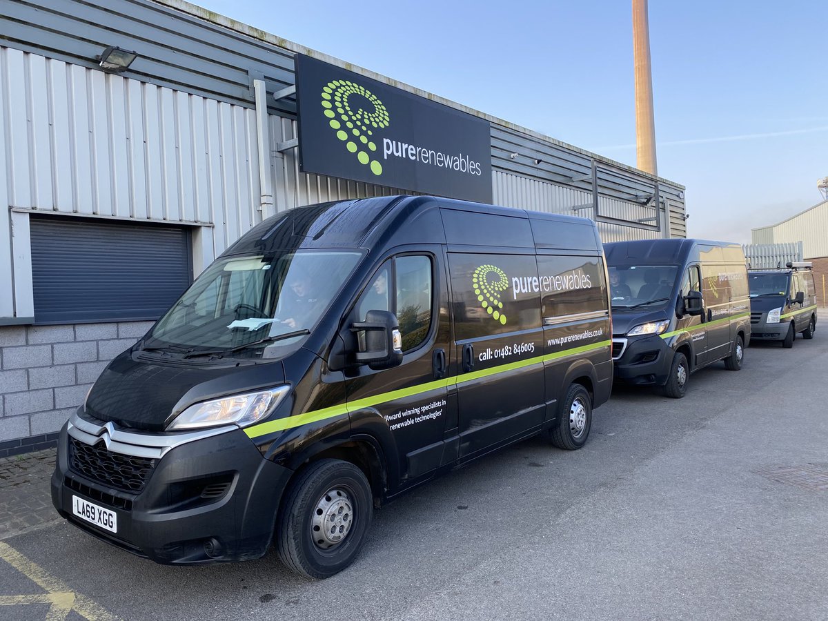 ⁦<a href="/PureRenewables/">Pure Renewables</a>⁩ workforce ready and raring to go!
#hardgrafting #renewables #heatpumps