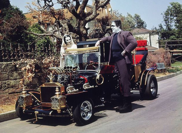 But the Munsters' family car is not known as the Dragula. It is called the Munster Koach, and was commissioned by the show's producers to be built by Barris Kustoms in Los Angeles. The Koach is 18 feet long and required 3 Ford Model T bodies. (6/21)