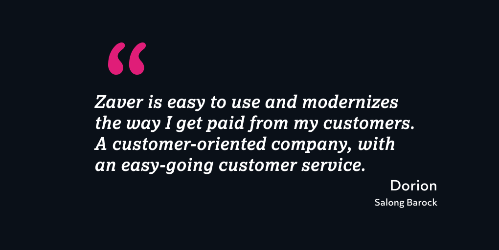 Do as Salong Barock and modernize the way you get paid! 😎

#företag #företagare #företagande #skönhetssalong #skönhetsklinik
#paymentsolutions #paymentsolution
#startuplife #zaverio #fintech #startupstories #startup